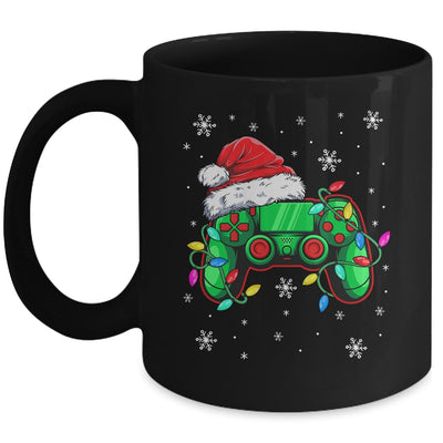 Video Game Controller Christmas Santa Hat Gamer Boys Mug | siriusteestore
