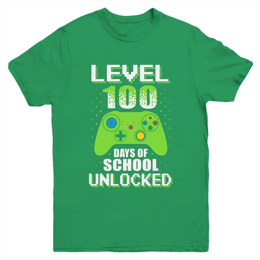 Video Gamer Student 100th Days Of School Kids Boys Teens Youth Shirt | siriusteestore