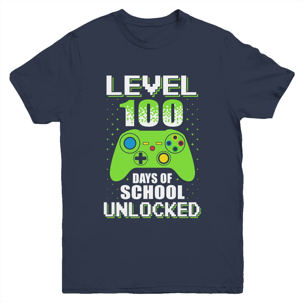 Video Gamer Student 100th Days Of School Kids Boys Teens Youth Shirt | siriusteestore
