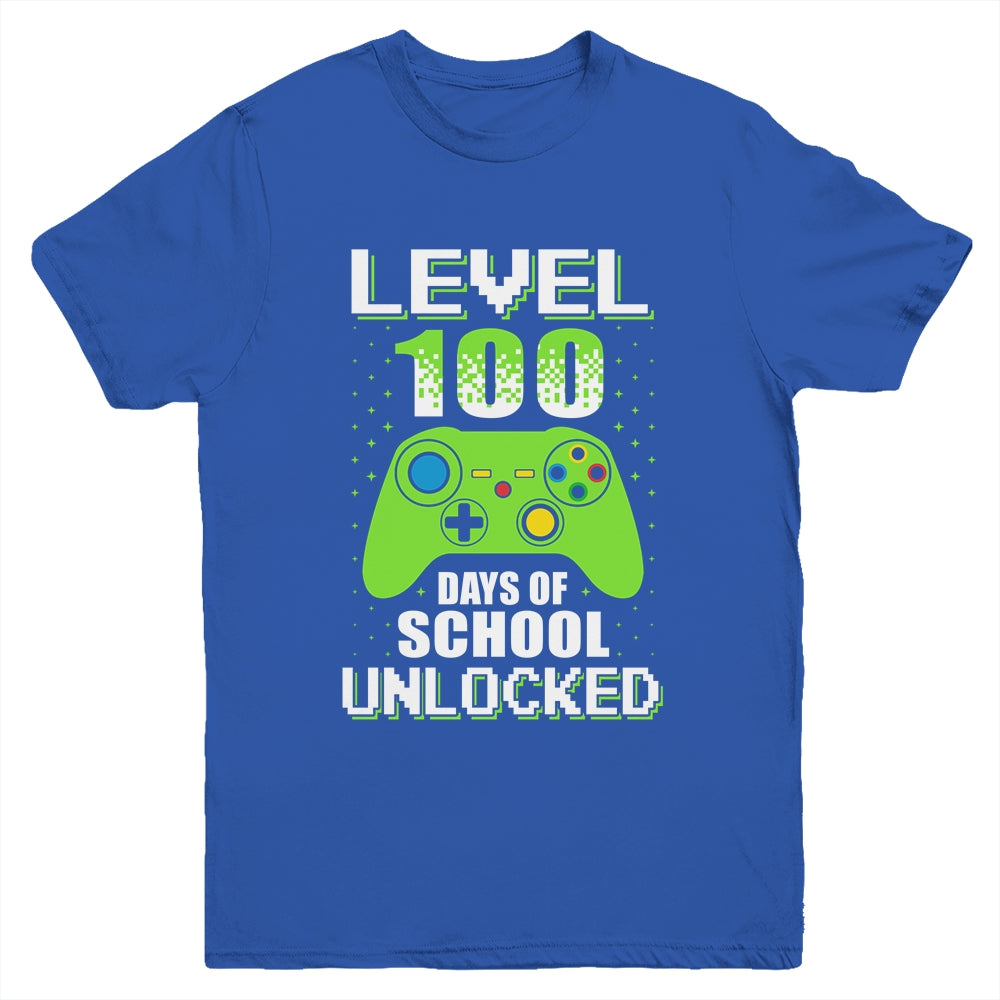 Video Gamer Student 100th Days Of School Kids Boys Teens Youth Shirt | siriusteestore