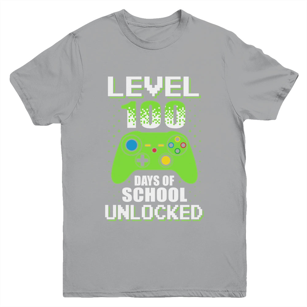Video Gamer Student 100th Days Of School Kids Boys Teens Youth Shirt | siriusteestore