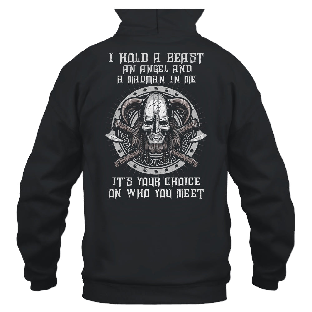 Viking I Hold A Beast An Angel And A Madman In Me Shirt & Hoodie | siriusteestore