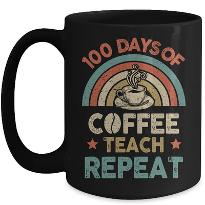 Vintage 100 Days Of School For Teacher Coffee Lover Mug | siriusteestore