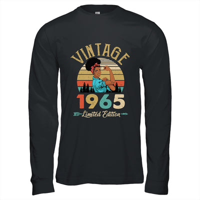 Vintage 1965 57th Birthday Afro Black Woman 57 Years Old Shirt & Hoodie | siriusteestore