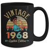 Vintage 1968 54th Birthday Afro Black Woman 54 Years Old Mug | siriusteestore