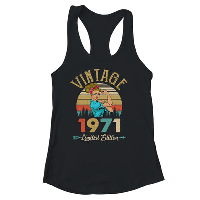 Vintage 1971 51th Birthday Women 51 Years Old Shirt & Tank Top | siriusteestore