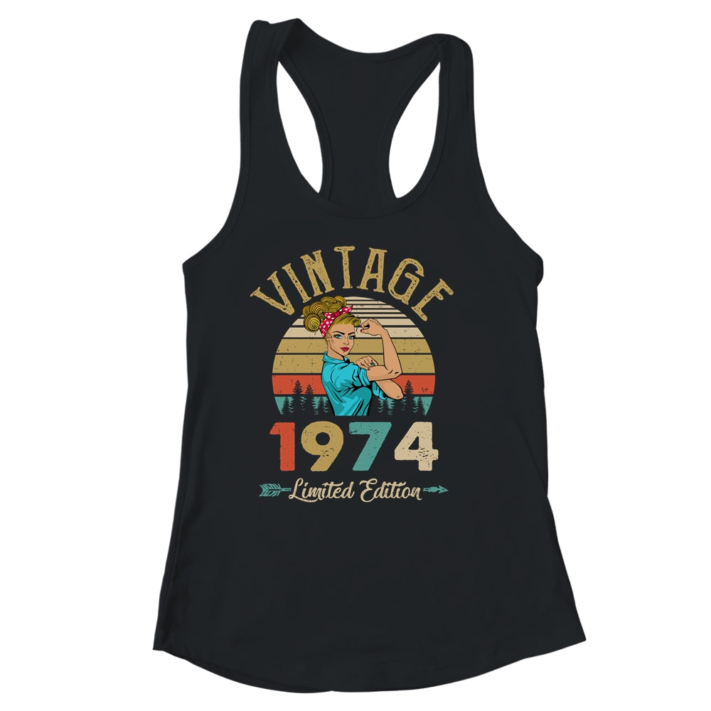 Vintage 1974 48th Birthday Women 48 Years Old Shirt & Tank Top | siriusteestore