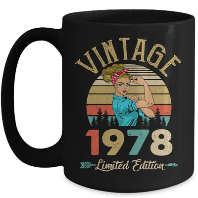 Vintage 1978 44th Birthday Women 44 Years Old Mug | siriusteestore