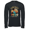 Vintage 1980 42th Birthday Afro Black Woman 42 Years Old Shirt & Hoodie | siriusteestore