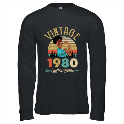 Vintage 1980 42th Birthday Afro Black Woman 42 Years Old Shirt & Hoodie | siriusteestore