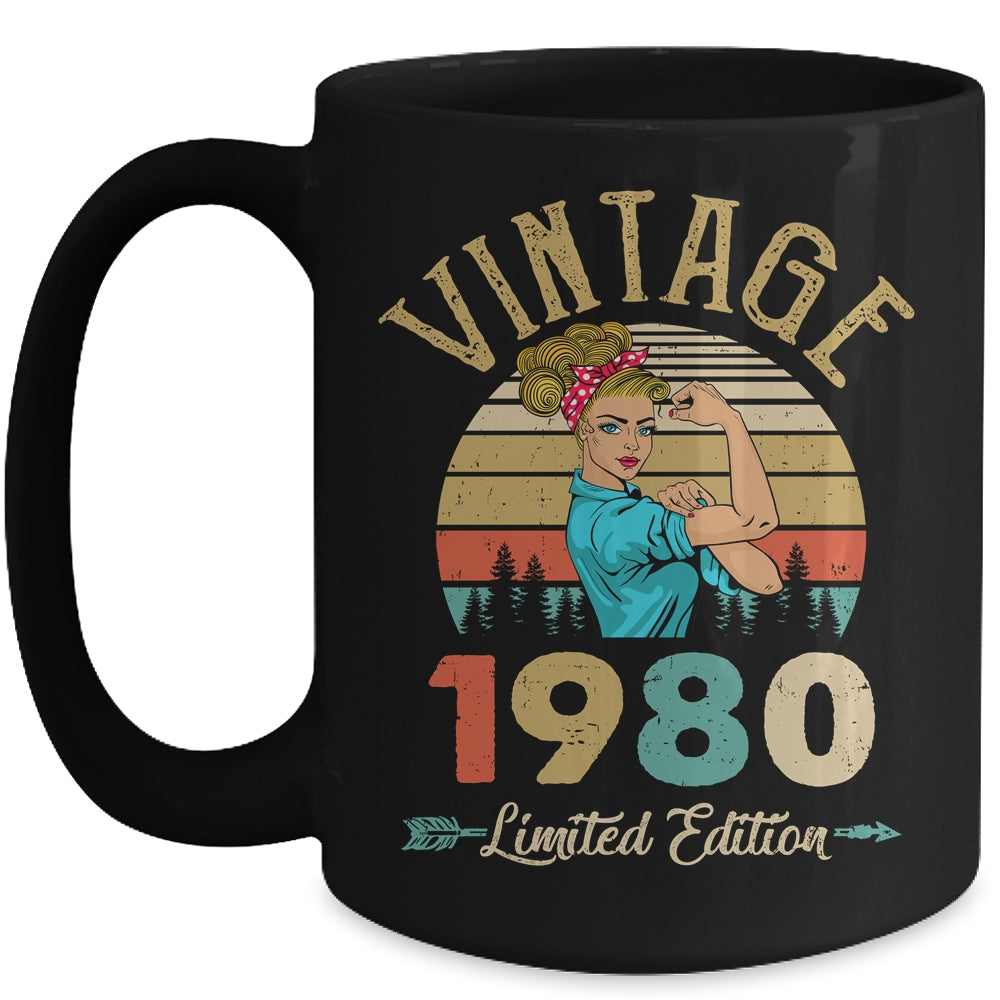 Vintage 1980 42th Birthday Women 42 Years Old Mug | siriusteestore