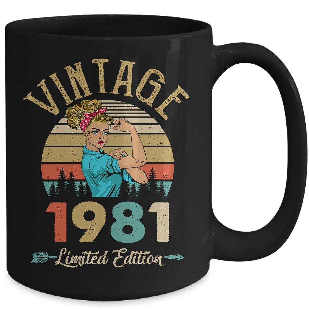 Vintage 1981 41th Birthday Women 41 Years Old Mug | siriusteestore