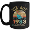 Vintage 1983 39th Birthday Women 39 Years Old Mug | siriusteestore