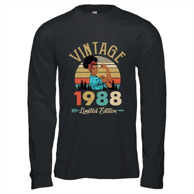 Vintage 1988 34th Birthday Afro Black Woman 34 Years Old Shirt & Hoodie | siriusteestore