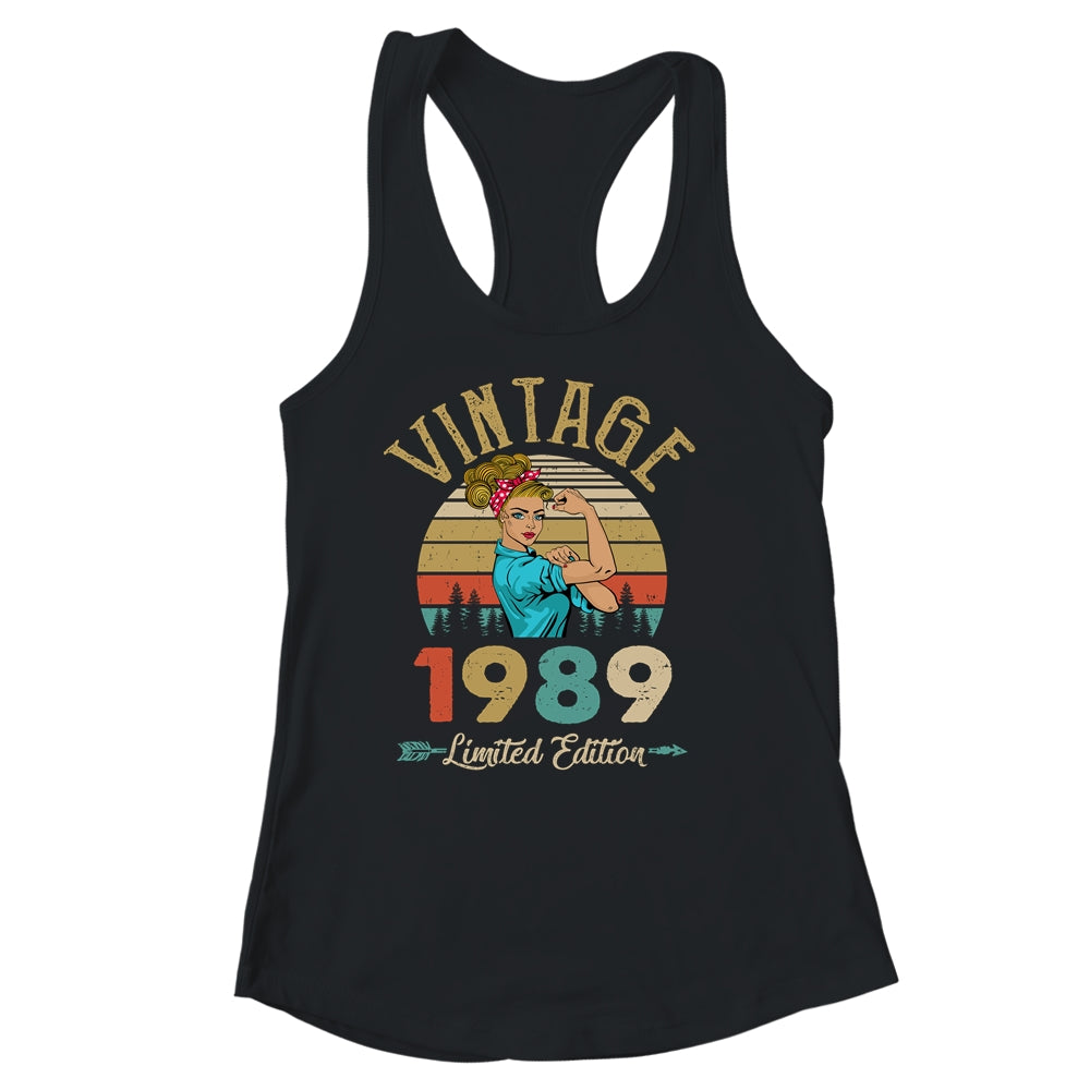 Vintage 1989 33th Birthday Women 33 Years Old Shirt & Tank Top | siriusteestore