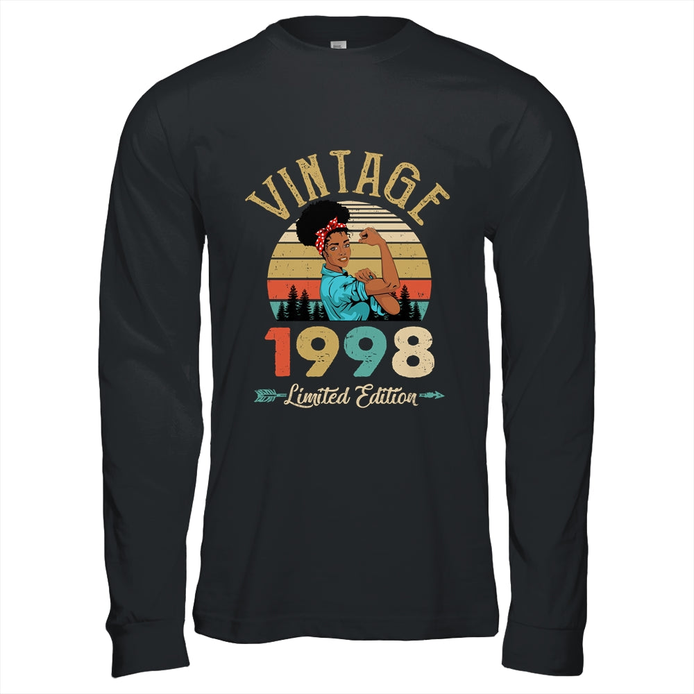 Vintage 1998 24th Birthday Afro Black Woman 24 Years Old Shirt & Hoodie | siriusteestore