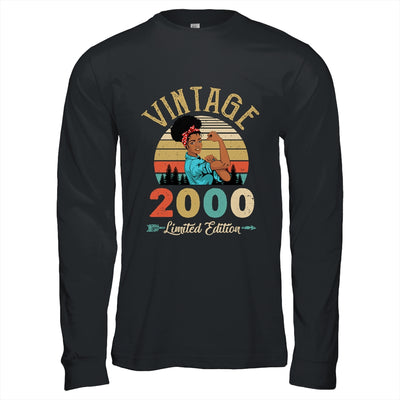 Vintage 2000 22th Birthday Afro Black Woman 22 Years Old Shirt & Hoodie | siriusteestore