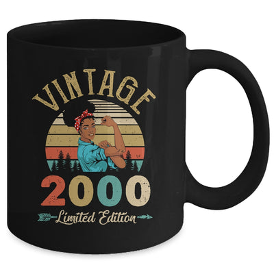 Vintage 2000 22th Birthday Afro Black Woman 22 Years Old Mug | siriusteestore