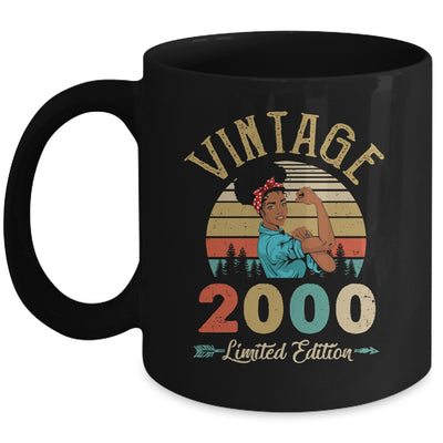 Vintage 2000 22th Birthday Afro Black Woman 22 Years Old Mug | siriusteestore