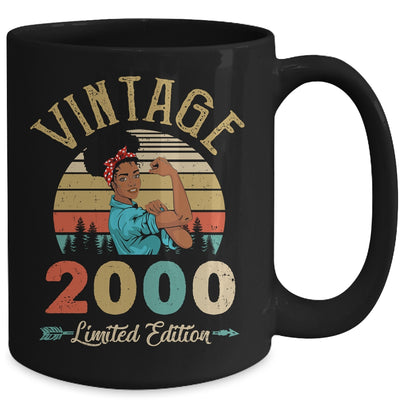 Vintage 2000 22th Birthday Afro Black Woman 22 Years Old Mug | siriusteestore