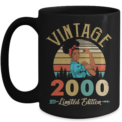 Vintage 2000 22th Birthday Afro Black Woman 22 Years Old Mug | siriusteestore