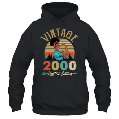 Vintage 2000 22th Birthday Afro Black Woman 22 Years Old Shirt & Hoodie | siriusteestore