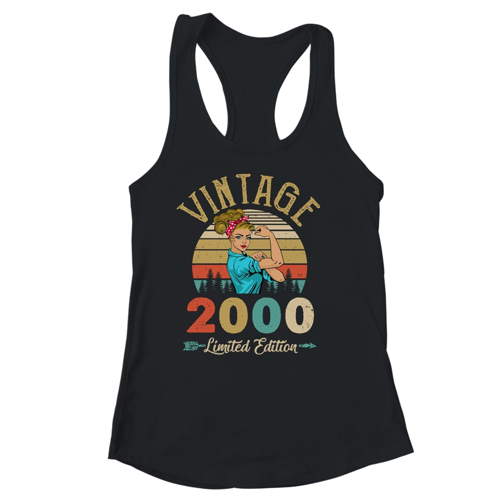Vintage 2000 22th Birthday Women 22 Years Old Shirt & Tank Top | siriusteestore
