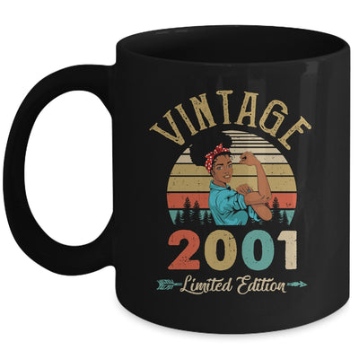 Vintage 2001 21th Birthday Afro Black Woman 21 Years Old Mug | siriusteestore