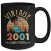 Vintage 2001 21th Birthday Afro Black Woman 21 Years Old Mug | siriusteestore