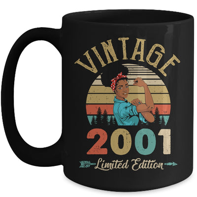 Vintage 2001 21th Birthday Afro Black Woman 21 Years Old Mug | siriusteestore