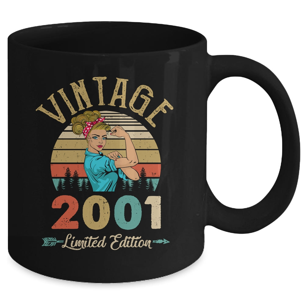Vintage 2001 21th Birthday Women 21 Years Old Mug | siriusteestore