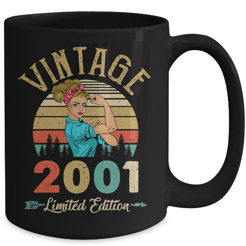 Vintage 2001 21th Birthday Women 21 Years Old Mug | siriusteestore
