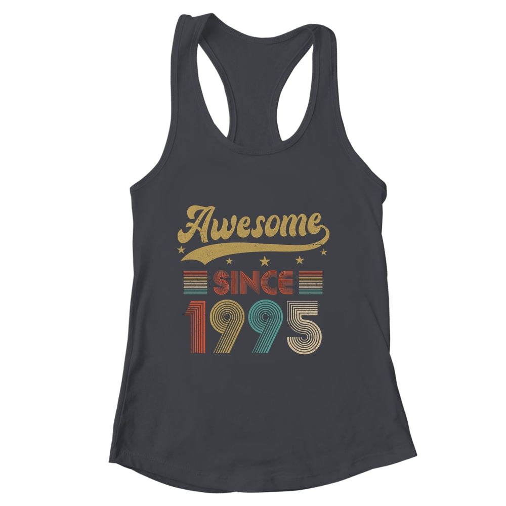 Vintage 28 Birthday Decorations Men Women Awesome Since 1995 Shirt & Tank Top | siriusteestore