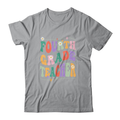 Vintage 4th Fourth Grade Teacher Back To School Shirt & Hoodie | siriusteestore