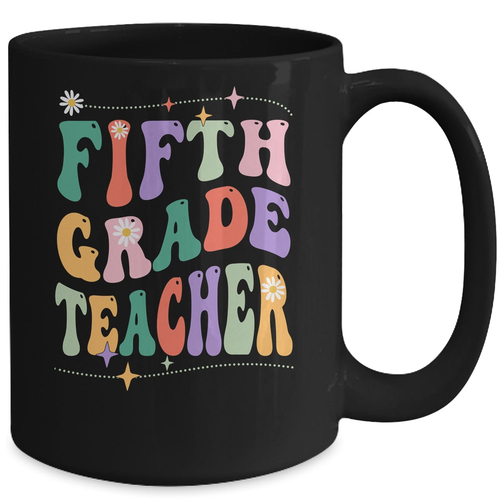 Vintage 5th Fifth Grade Teacher Back To School Mug | siriusteestore