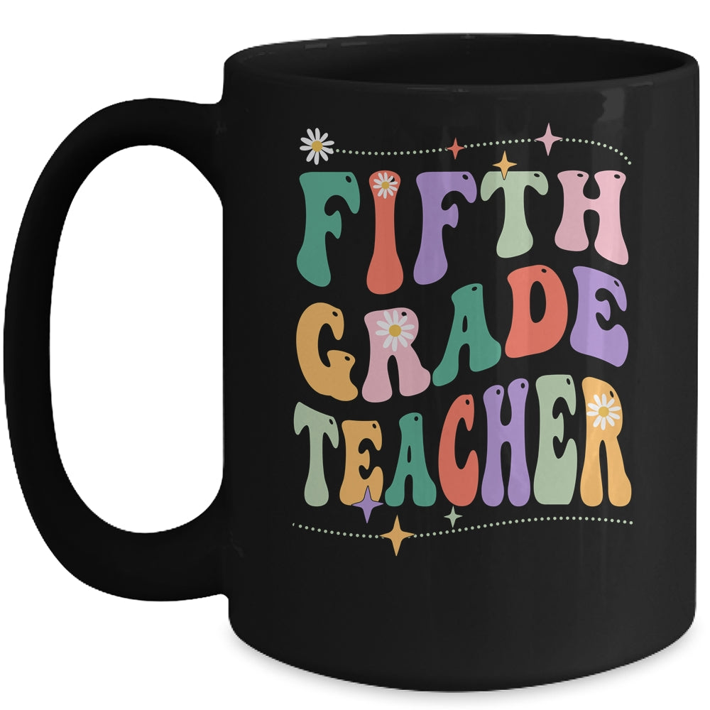 Vintage 5th Fifth Grade Teacher Back To School Mug | siriusteestore