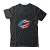 Vintage American Flag Lips 4th Of July Patriotic USA Shirt & Tank Top | siriusteestore