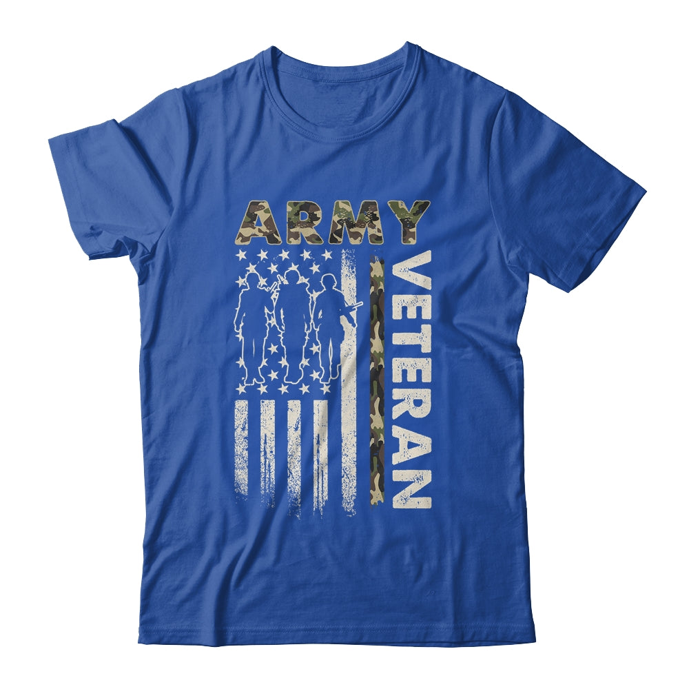 Vintage Army Veteran Day American Flag Women Men Shirt & Hoodie | siriusteestore