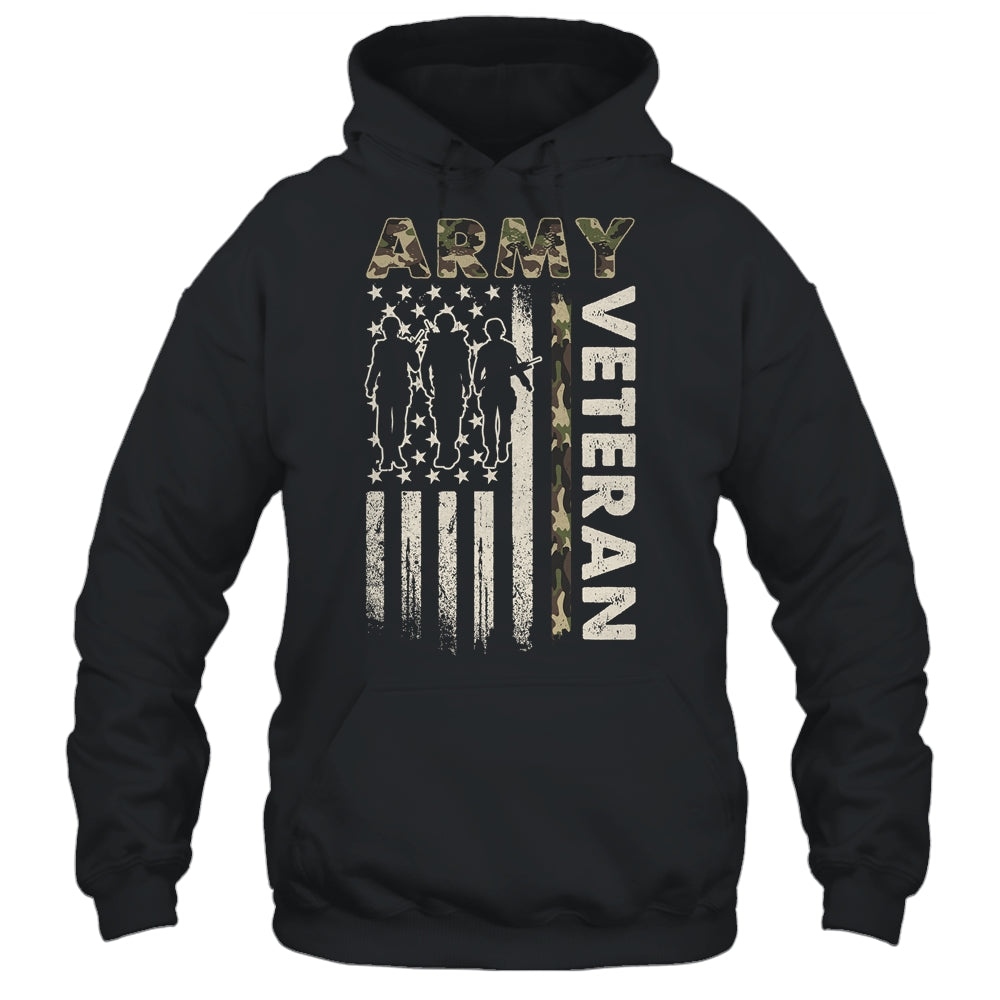 Vintage Army Veteran Day American Flag Women Men Shirt & Hoodie | siriusteestore