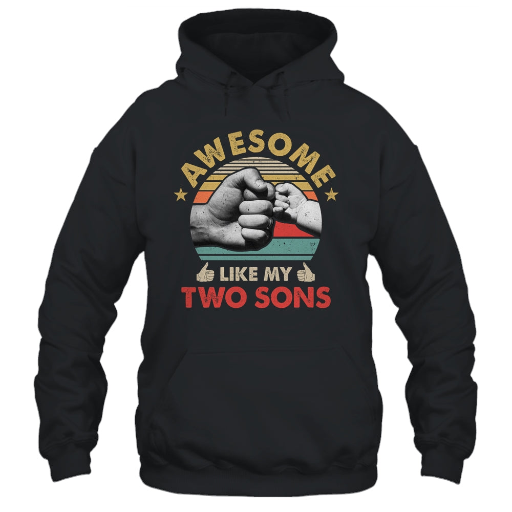 Vintage Awesome Like My Two Sons Fathers Day Shirt & Hoodie | siriusteestore