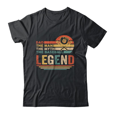 Vintage Baseball Dad The Man The Myth The Legend Shirt & Hoodie | siriusteestore