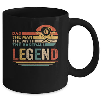 Vintage Baseball Dad The Man The Myth The Legend Mug | siriusteestore