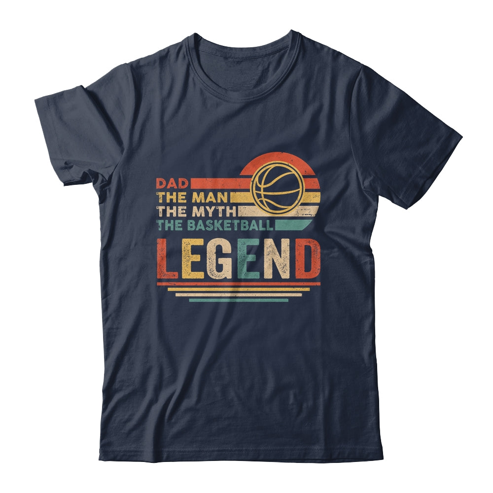 Vintage Basketball Dad The Man The Myth The Legend Shirt & Hoodie | siriusteestore