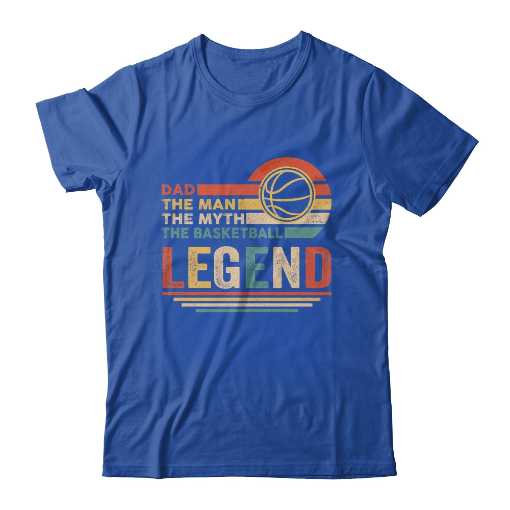 Vintage Basketball Dad The Man The Myth The Legend Shirt & Hoodie | siriusteestore
