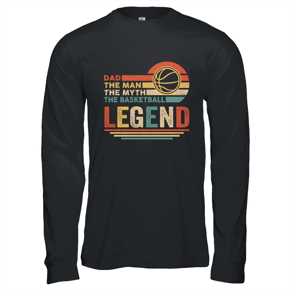 Vintage Basketball Dad The Man The Myth The Legend Shirt & Hoodie | siriusteestore