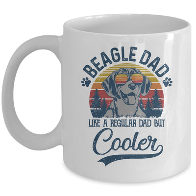 Vintage Beagle Dad Like A Regular Dad But Cooler Funny Mug | siriusteestore