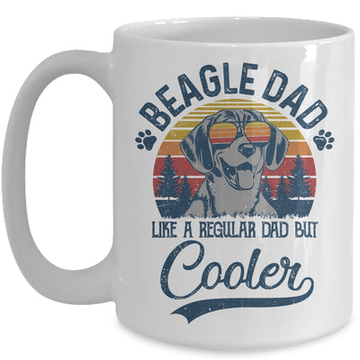 Vintage Beagle Dad Like A Regular Dad But Cooler Funny Mug | siriusteestore