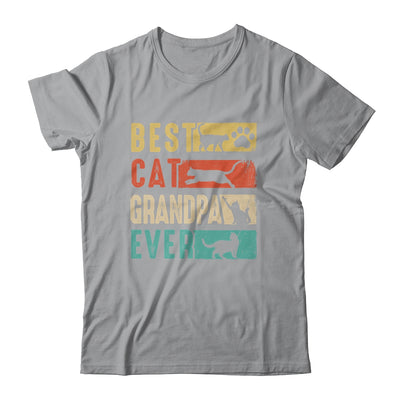 Vintage Best Cat Grandpa Ever Retro Mothers Day Cat Lovers Shirt & Hoodie | siriusteestore