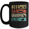 Vintage Best Cat Grandpa Ever Retro Mothers Day Cat Lovers Mug | siriusteestore
