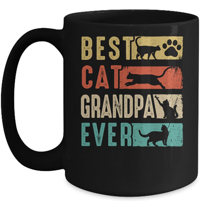 Vintage Best Cat Grandpa Ever Retro Mothers Day Cat Lovers Mug | siriusteestore